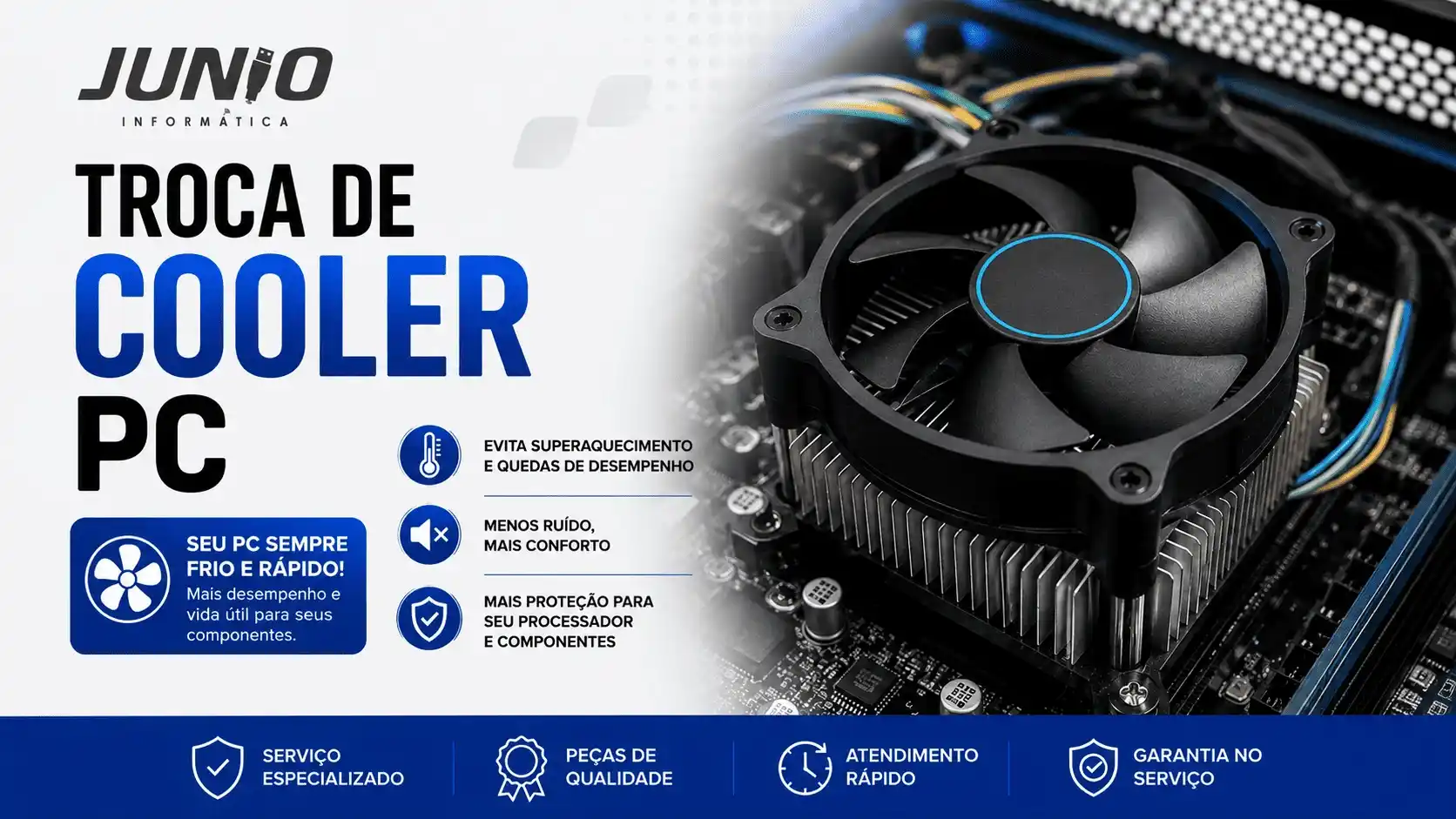 Troca de cooler e ventoinha de computador em Cotia